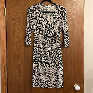 EUC Calvin Klein dress brown and tan